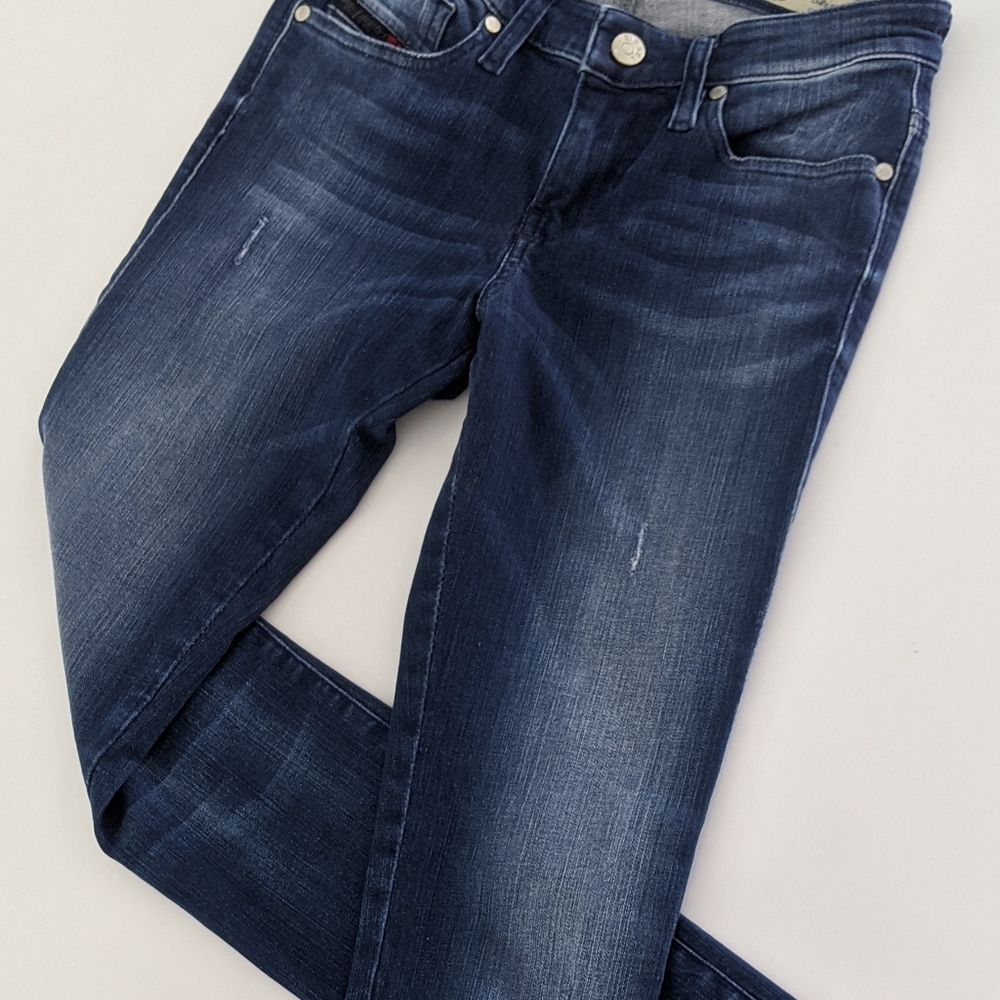 DIESEL Women's Blue Skinzee Low